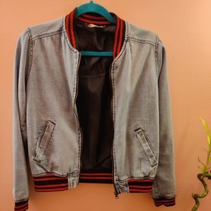 Jean bomber jacke